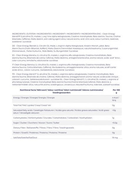 4 CLEANFOODS - PRE WORKOUT - ENERGY - MANGO