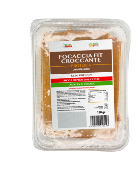 1 RI.MA. BENESSERE - FOCACCIA CROCCANTE - FIT PROTEICA VEGAN KETO
